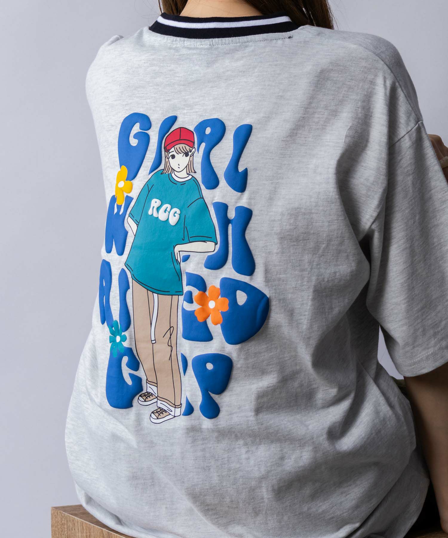 【オンラインストア限定】RED CAP GIRL 発泡プリントラインリブTシャツ メンズ メール便 対応商品商品サムネイル-36