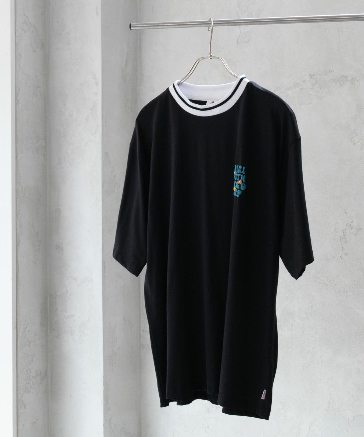 RED CAP GIRL 発泡プリントラインリブTシャツ メンズ ネコポス 対応商品