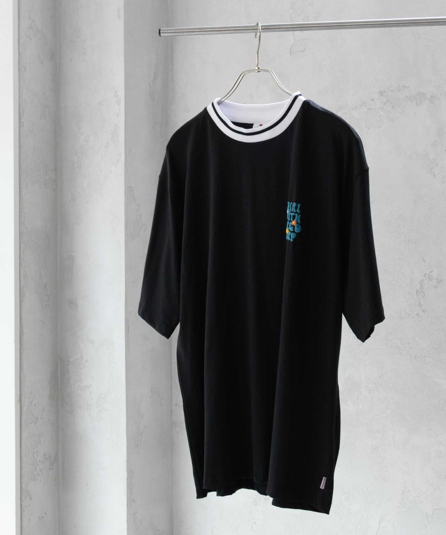 RED CAP GIRL 発泡プリントラインリブTシャツ メンズ ネコポス 対応商品