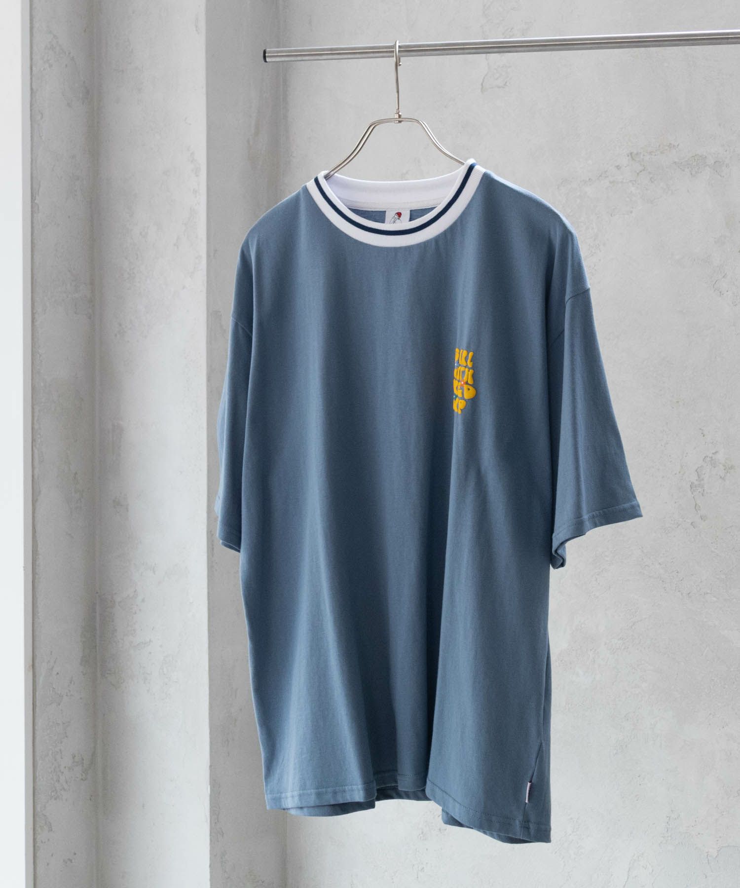 RED CAP GIRL 発泡プリントラインリブTシャツ メンズ ネコポス 対応商品