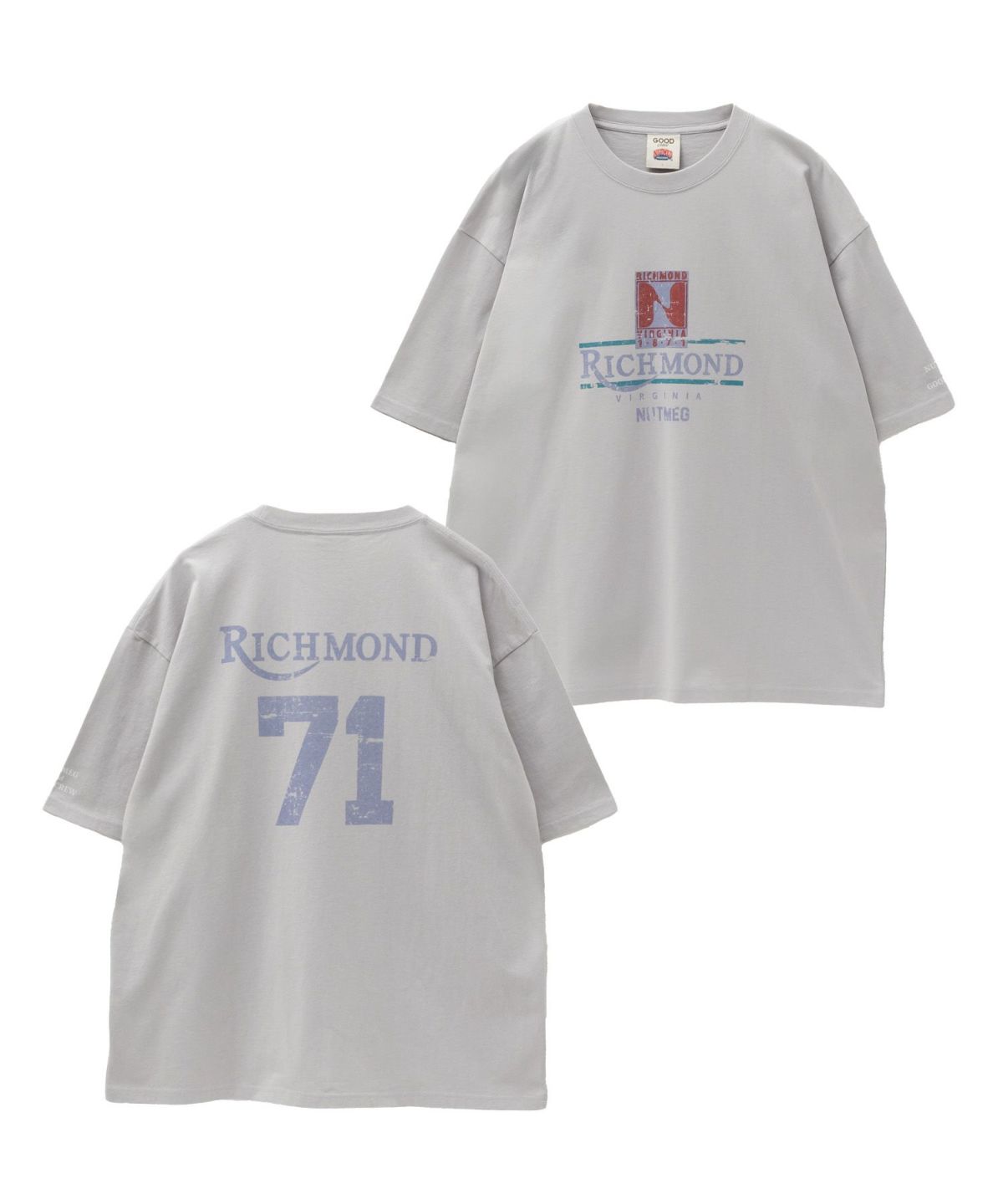 GOOD CREW×NUTMEG Tシャツ メンズ ネコポス 対応商品