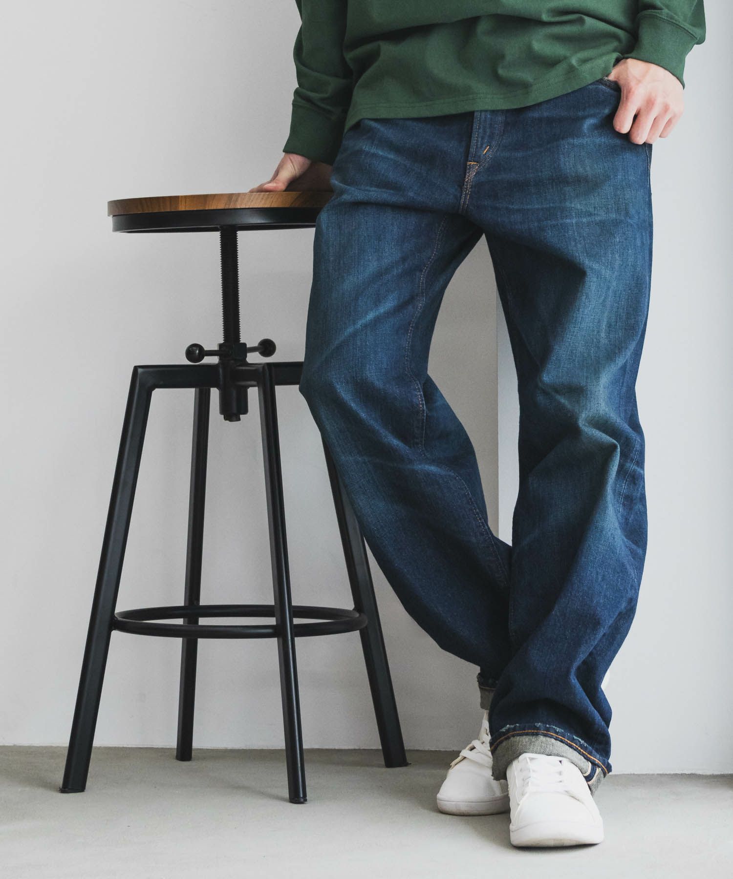 EDWIN 505Z ワイドストレートパンツ メンズ