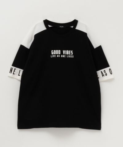 RICH MIX  デザイン切替Tシャツ キッズ ネコポス 対応商品