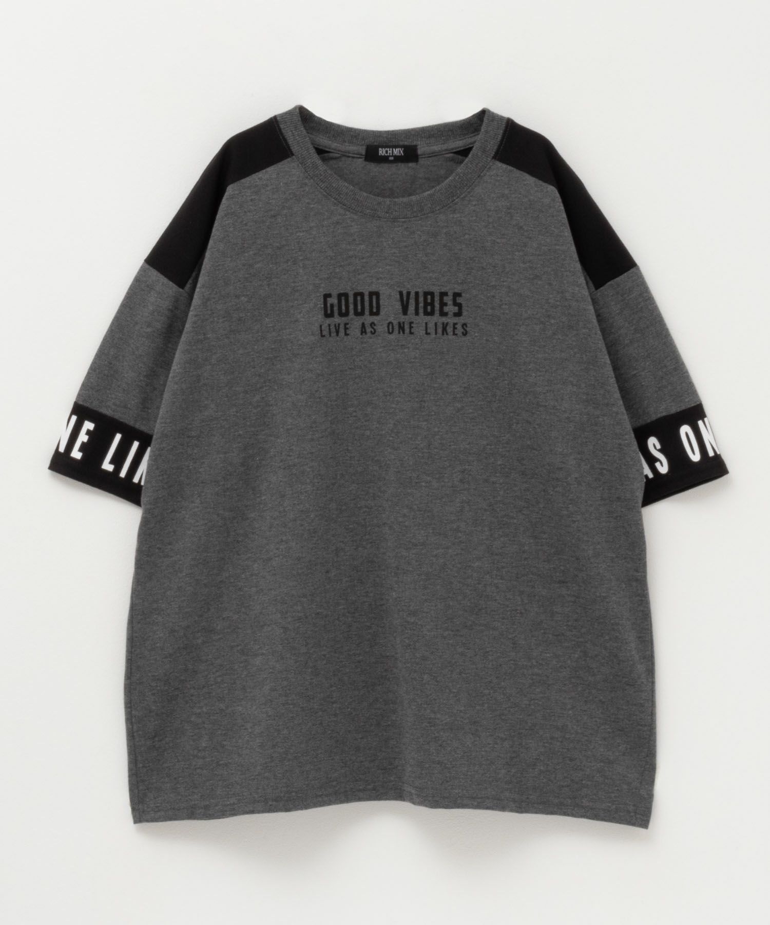 RICH MIX デザイン切替Tシャツ キッズ ネコポス 対応商品