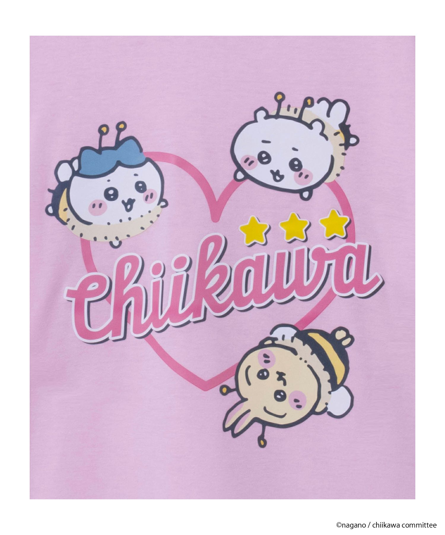 ちいかわ 半袖Tシャツ ハート キッズ メール便 対応商品商品サムネイル-5