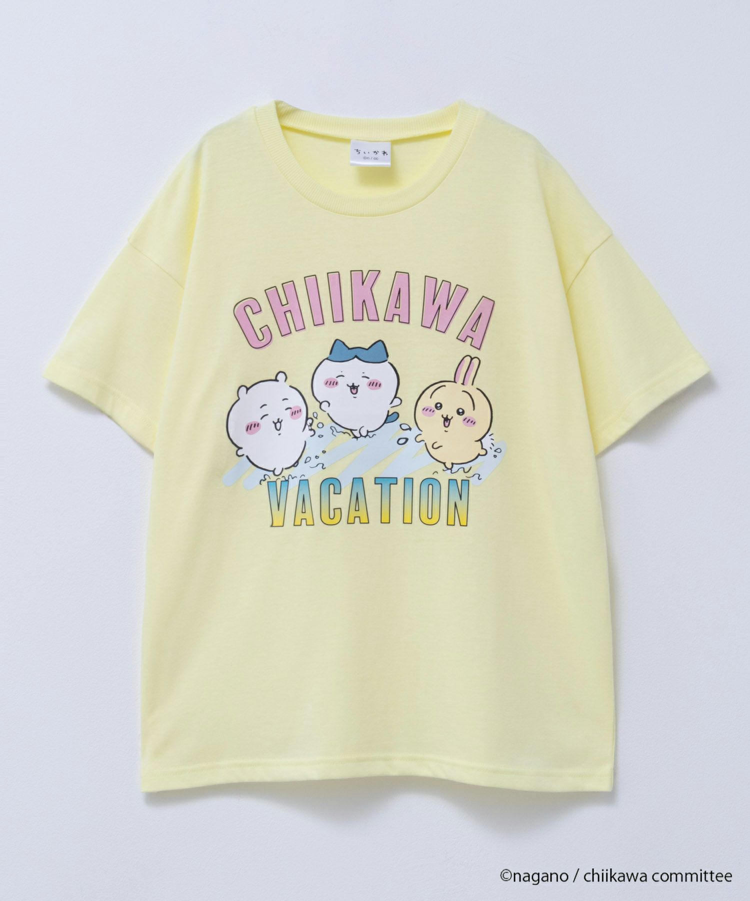 ちいかわ 半袖Tシャツ バケーション キッズ メール便 対応商品商品サムネイル-1
