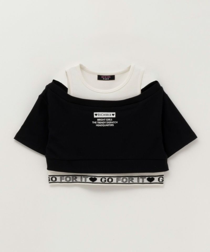 RICH MIX フェイクアンサンブルTシャツ キッズ商品画像-1