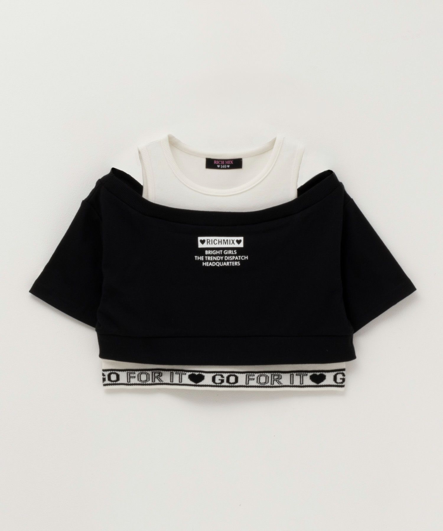 RICH MIX フェイクアンサンブルTシャツ キッズ商品サムネイル-1