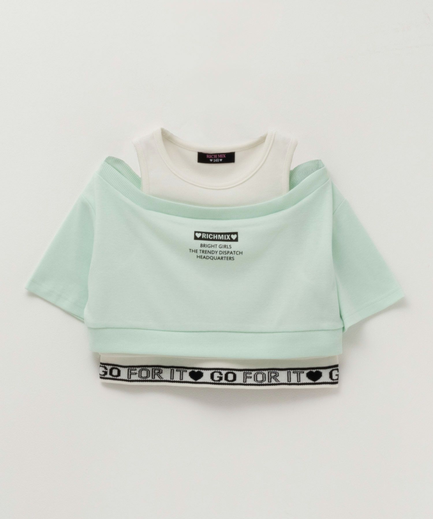 RICH MIX フェイクアンサンブルTシャツ キッズ商品画像-3