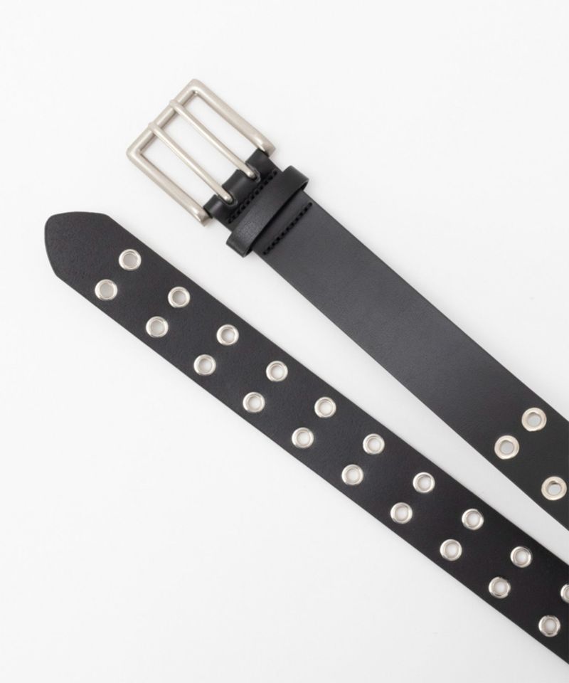 40mm 牛革グラデーション塗装Ｗハトメベルト メンズ商品画像-5