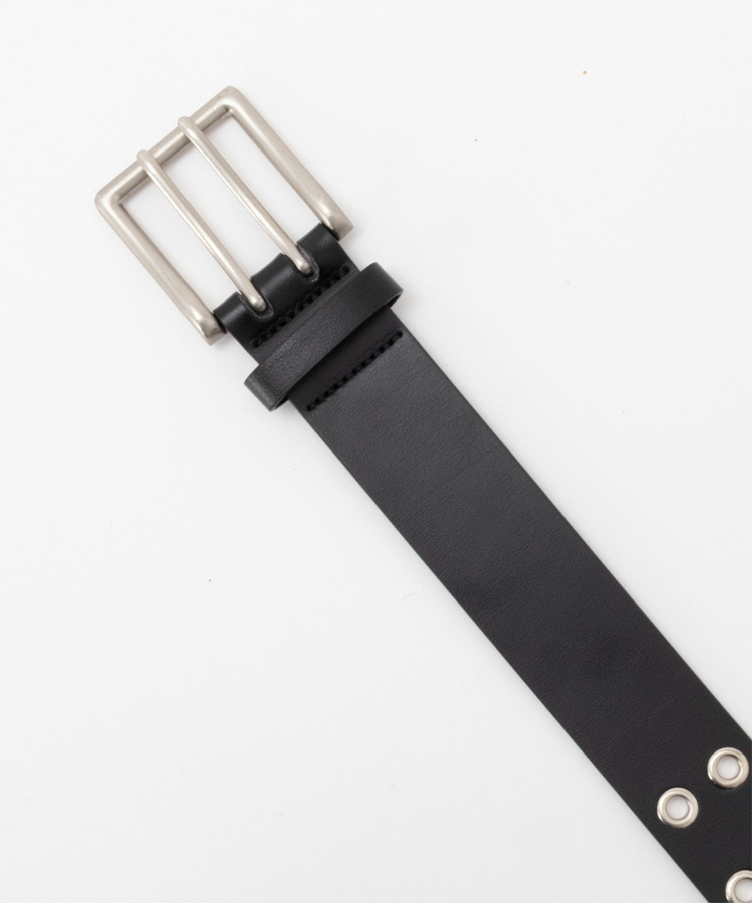 40mm 牛革グラデーション塗装Ｗハトメベルト メンズ