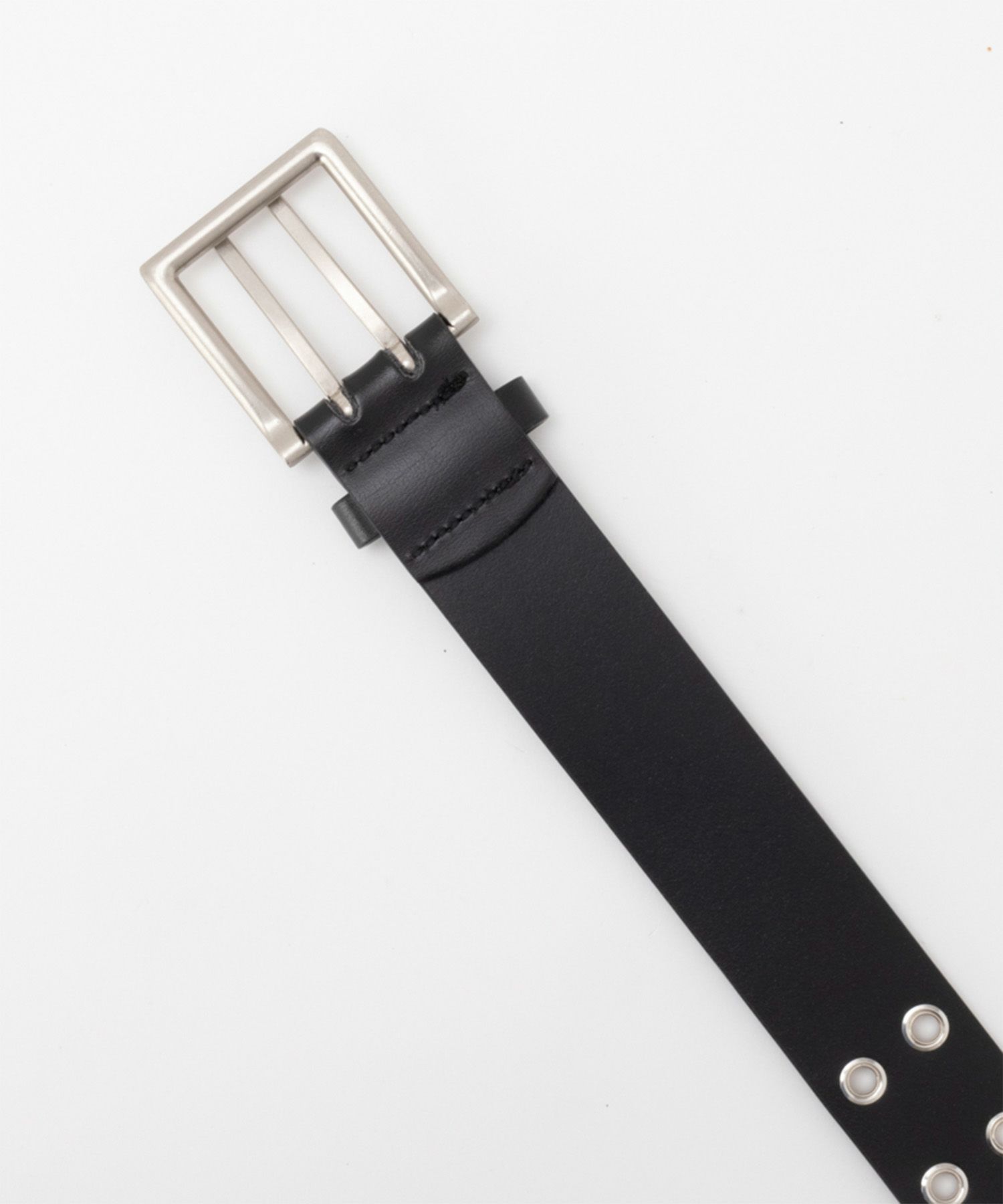 40mm 牛革グラデーション塗装Ｗハトメベルト メンズ