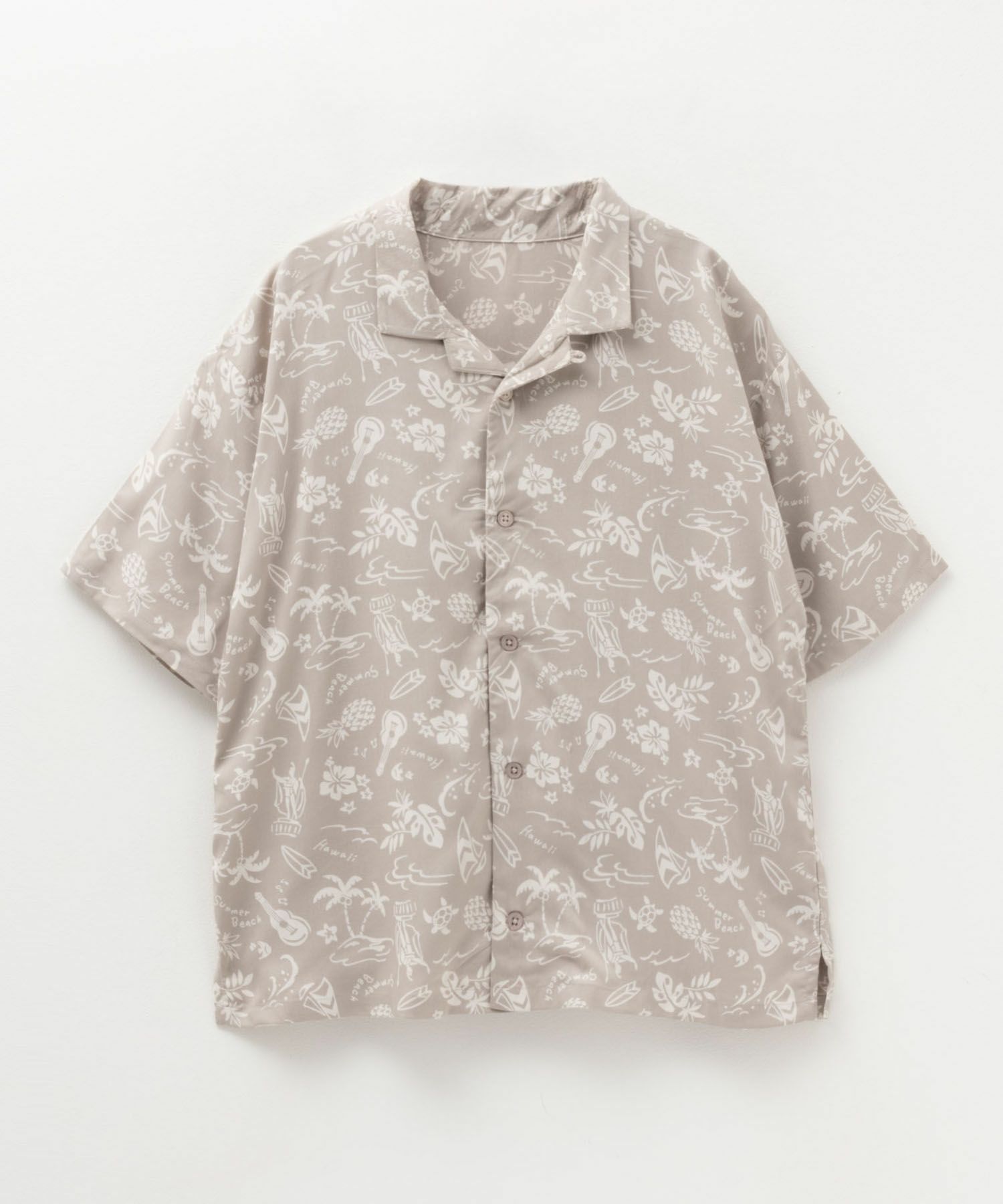 NAVY インドファブリック レーヨン開襟シャツ キッズ商品画像-1