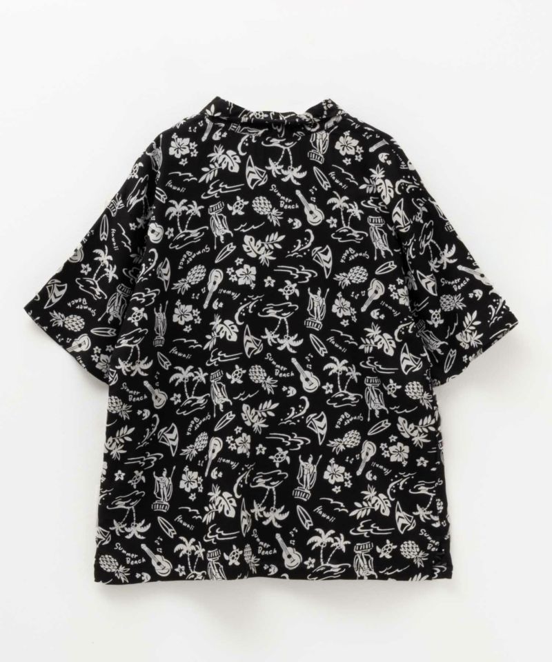 NAVY インドファブリック レーヨン開襟シャツ キッズ商品画像-4