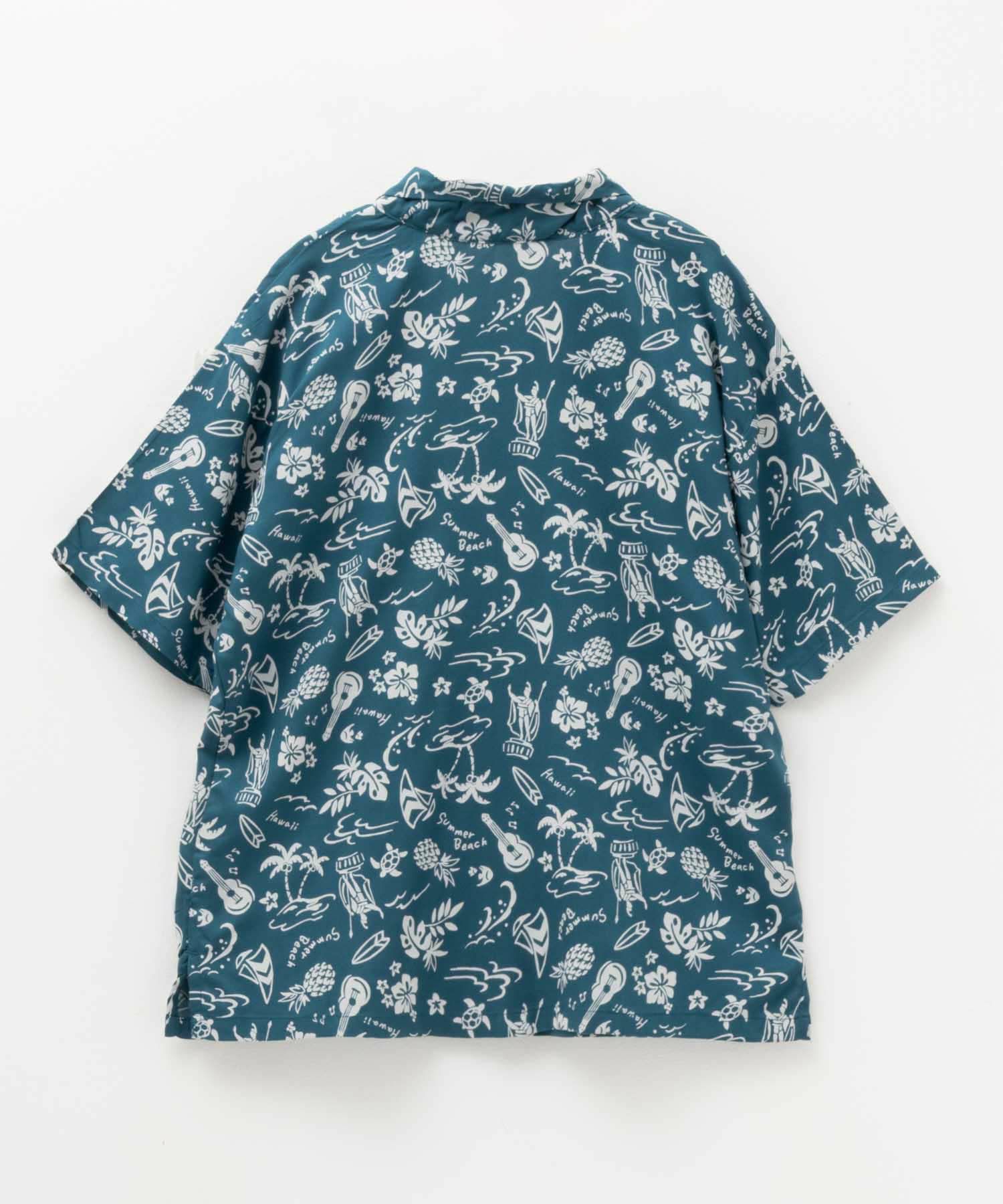 NAVY インドファブリック レーヨン開襟シャツ キッズ