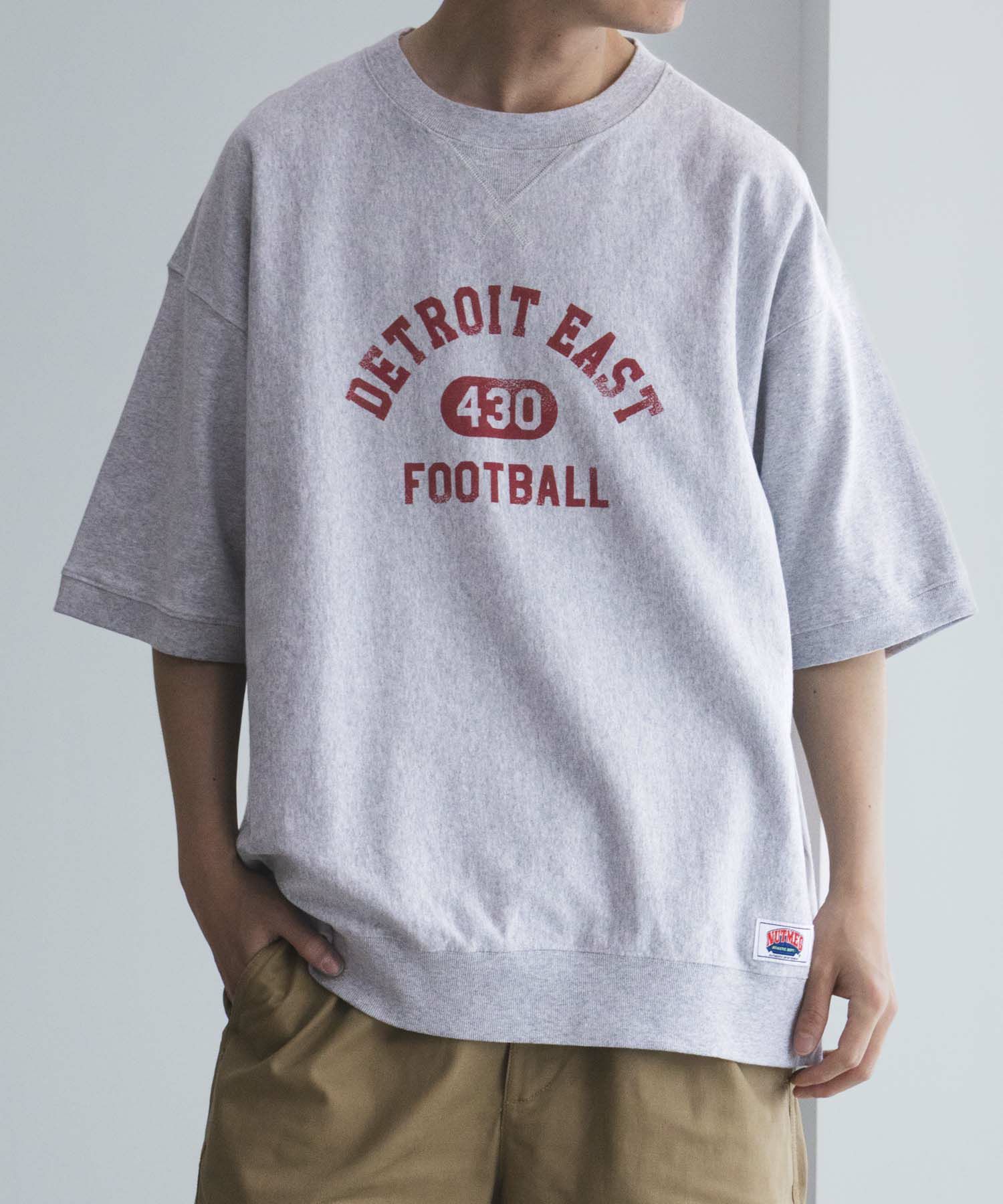 【オンラインストア限定】NUTMEG  天竺スウェットTシャツ メンズ メール便 対応商品商品画像-1