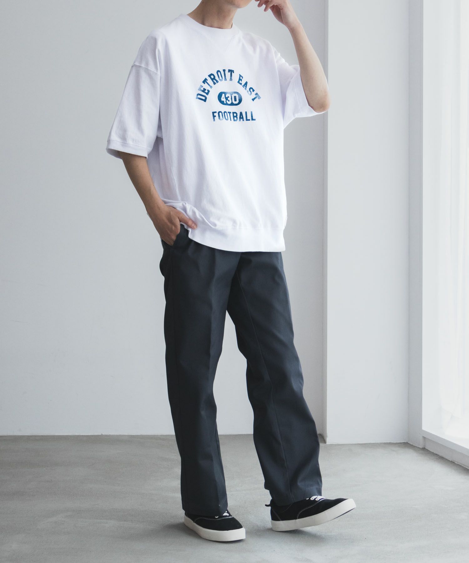 NUTMEG 天竺スウェットTシャツ メンズ ネコポス 対応商品