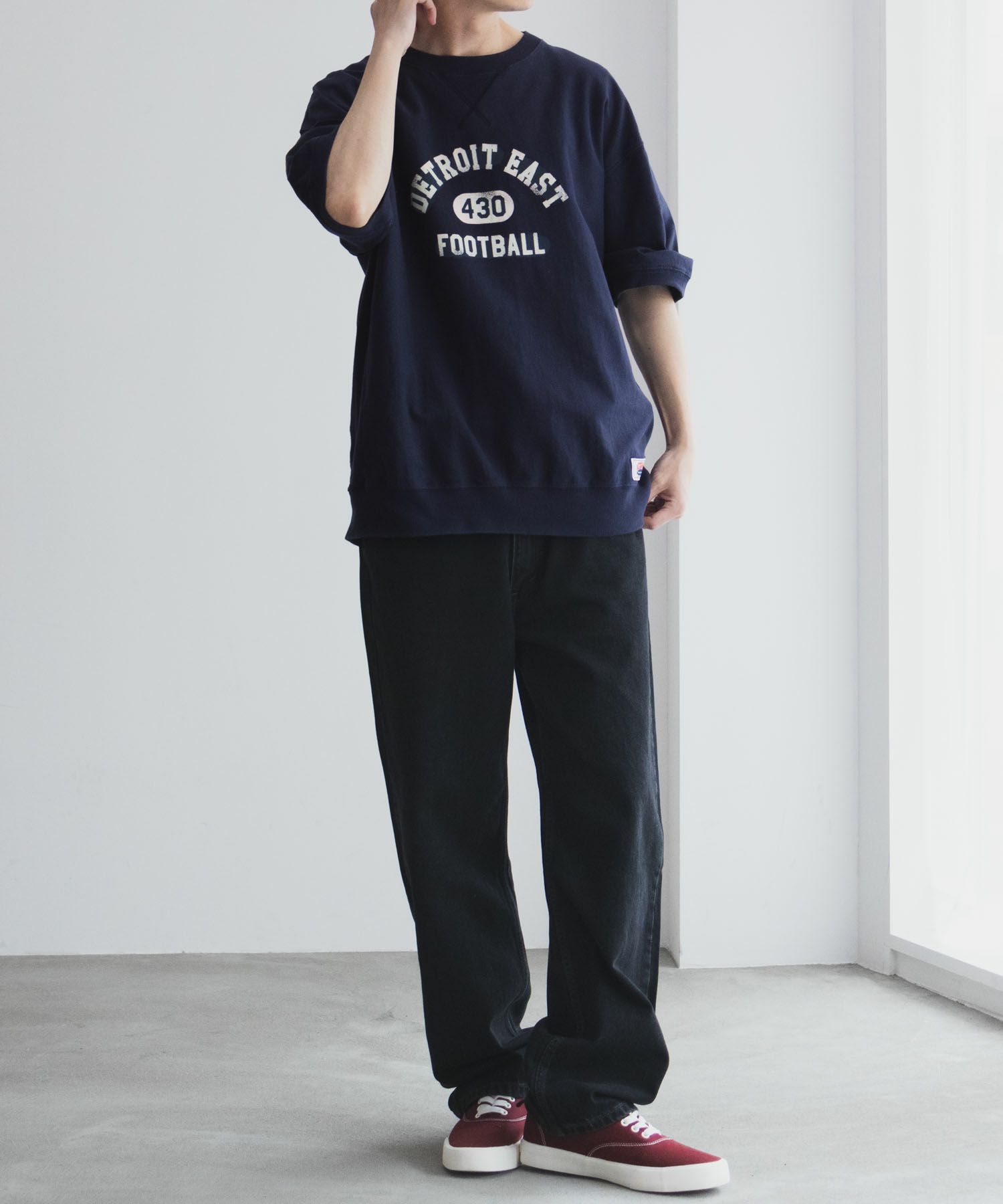 NUTMEG 天竺スウェットTシャツ メンズ ネコポス 対応商品