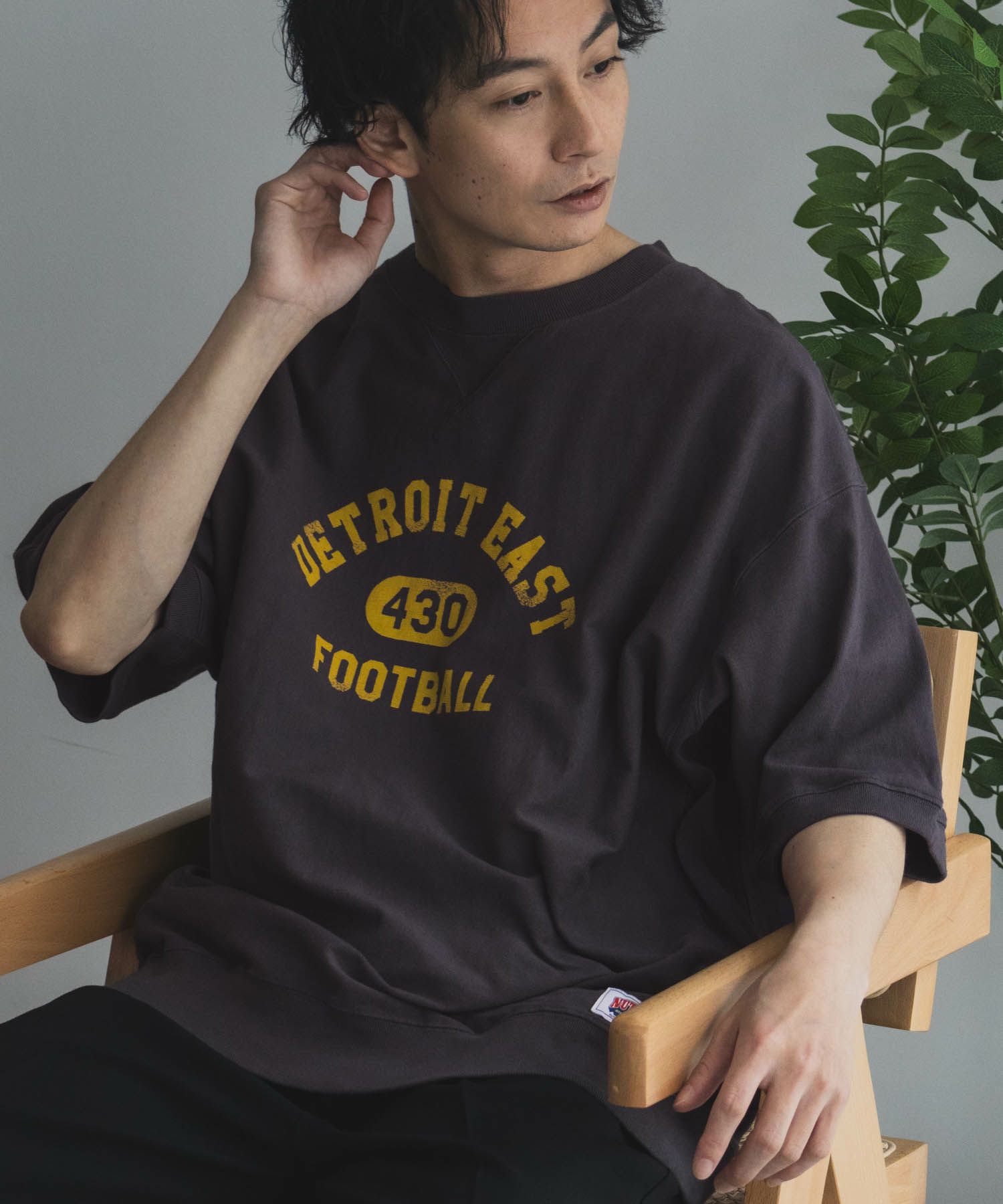 NUTMEG 天竺スウェットTシャツ メンズ ネコポス 対応商品