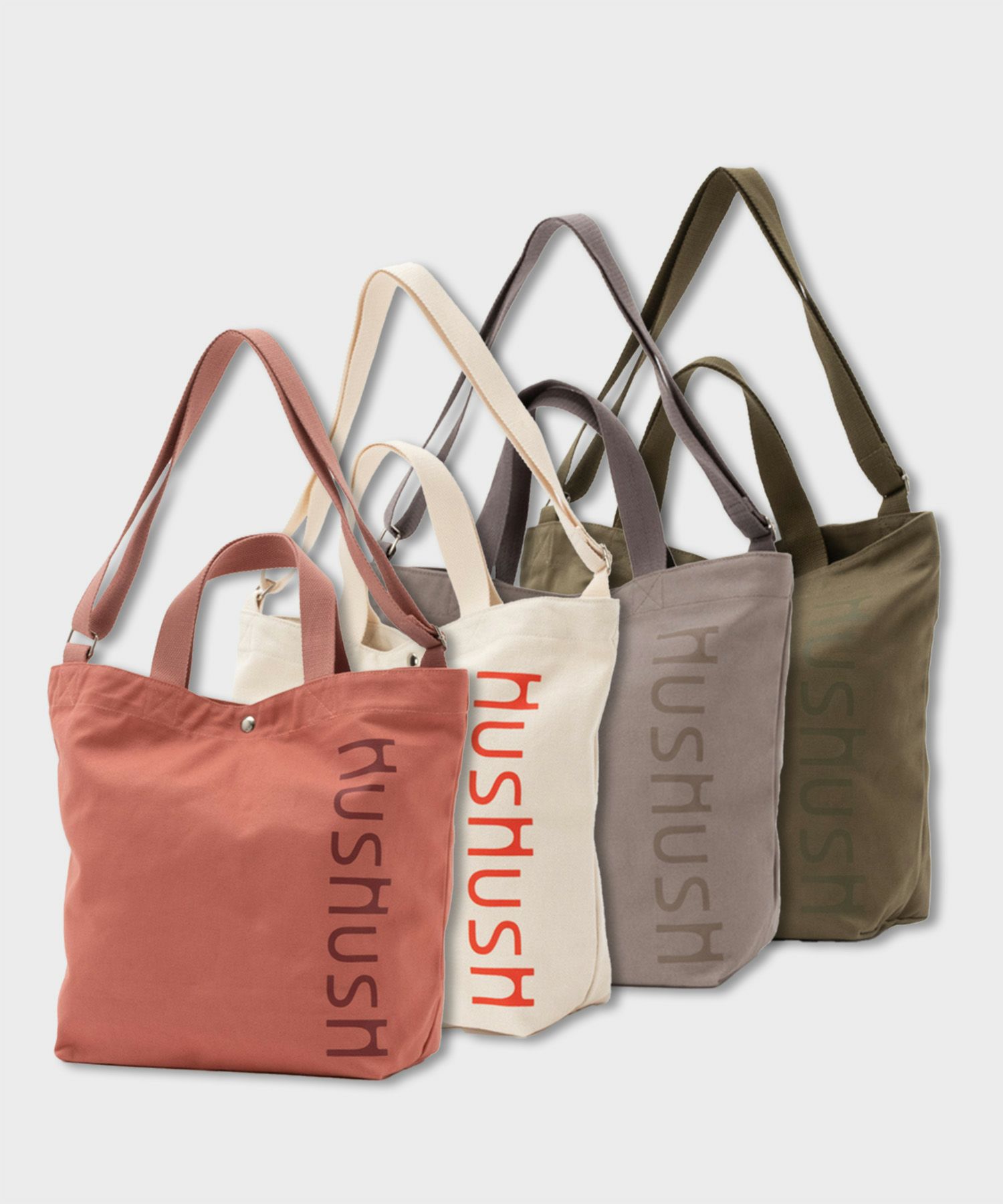 HusHusH ロゴ入りトートバッグ