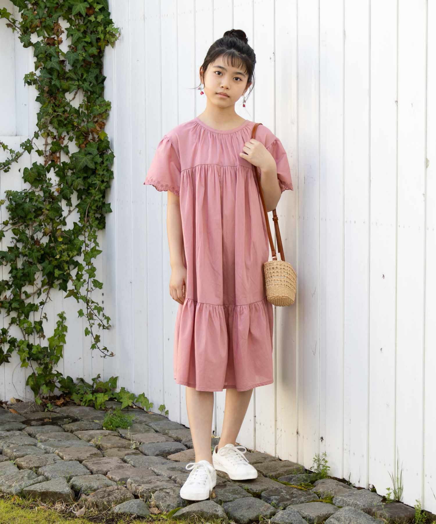 NAVY インドファブリック ギャザーワンピース キッズ