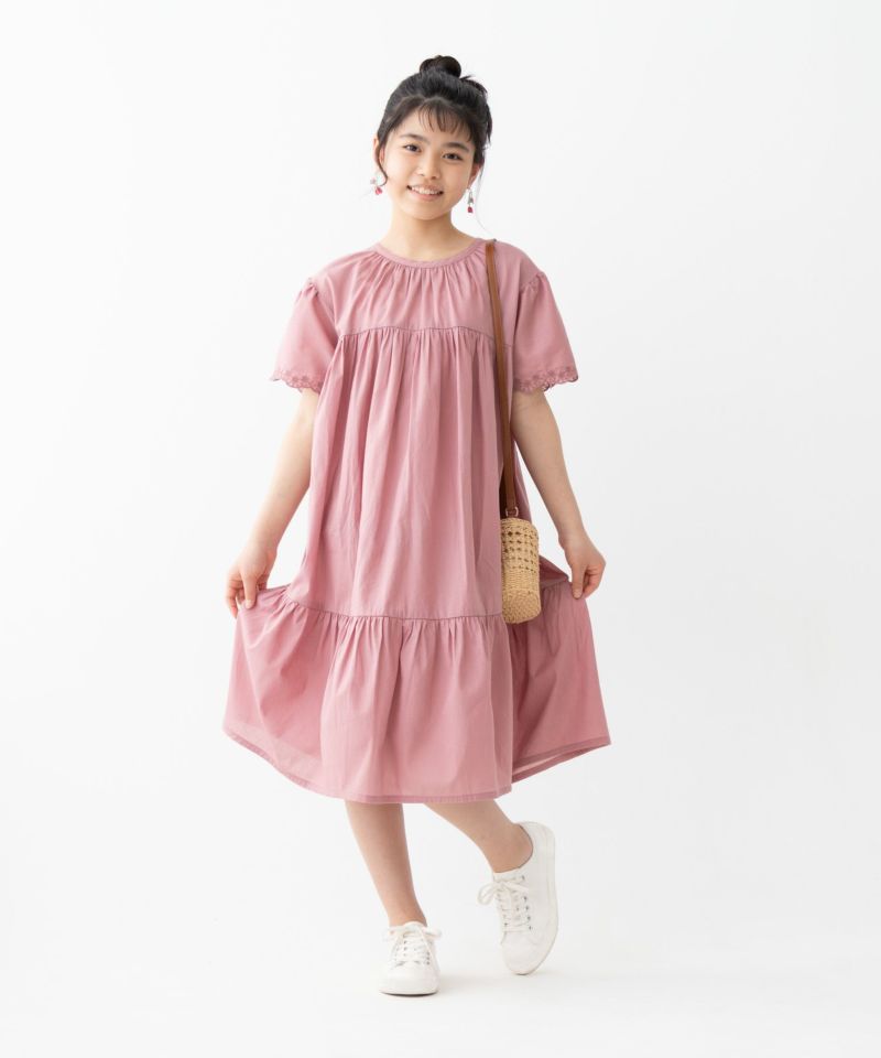 NAVY インドファブリック ギャザーワンピース キッズ商品画像-4