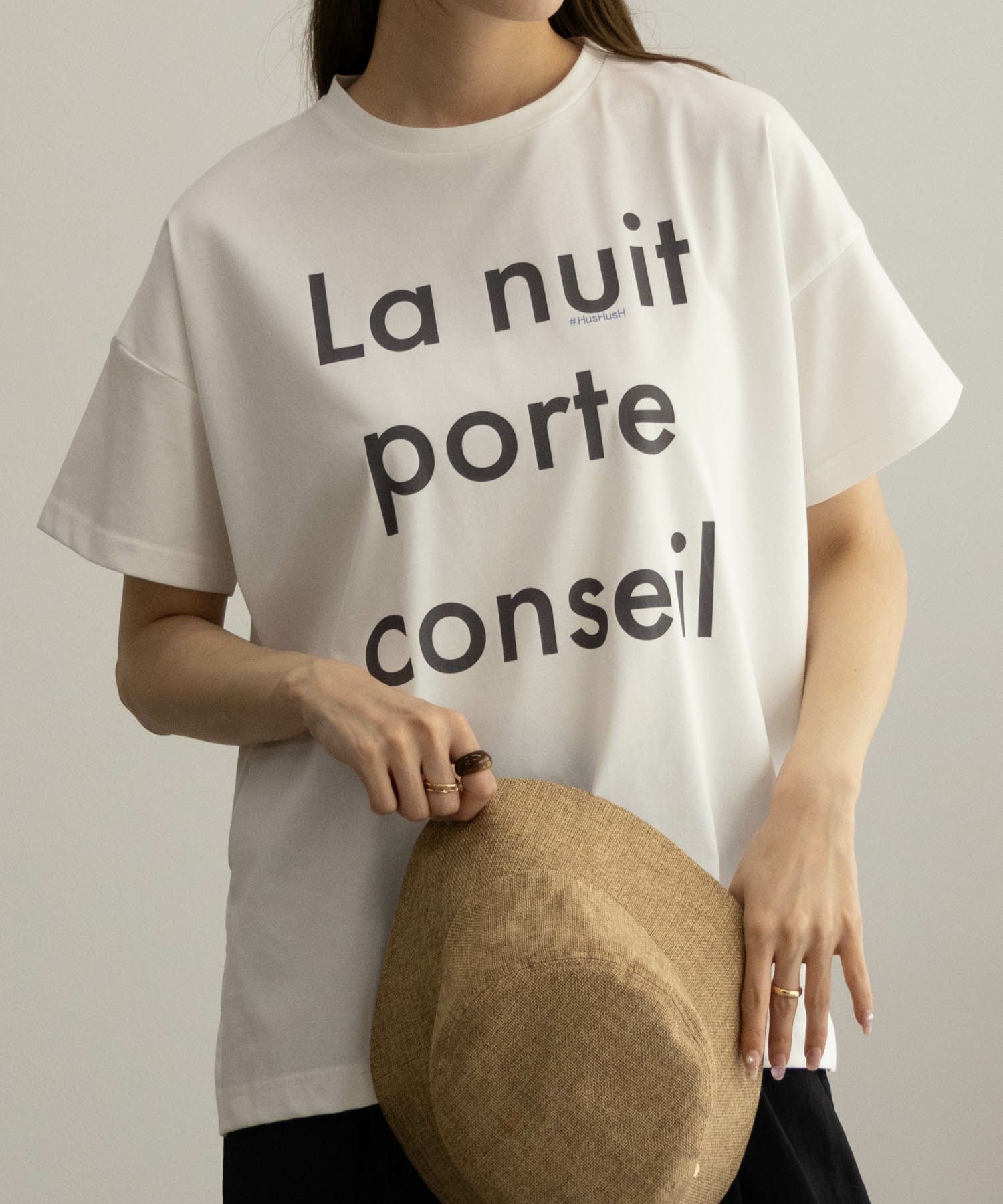 HusHusH  ビッグロゴTシャツ レディース メール便 対応商品商品サムネイル-7