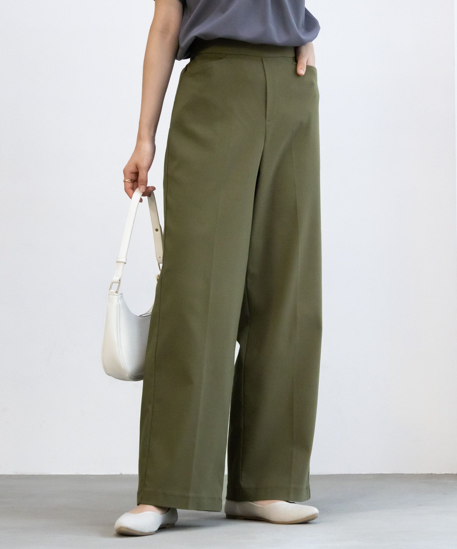 HusHusH  らく美パン ストレートパンツ レディース商品画像-1