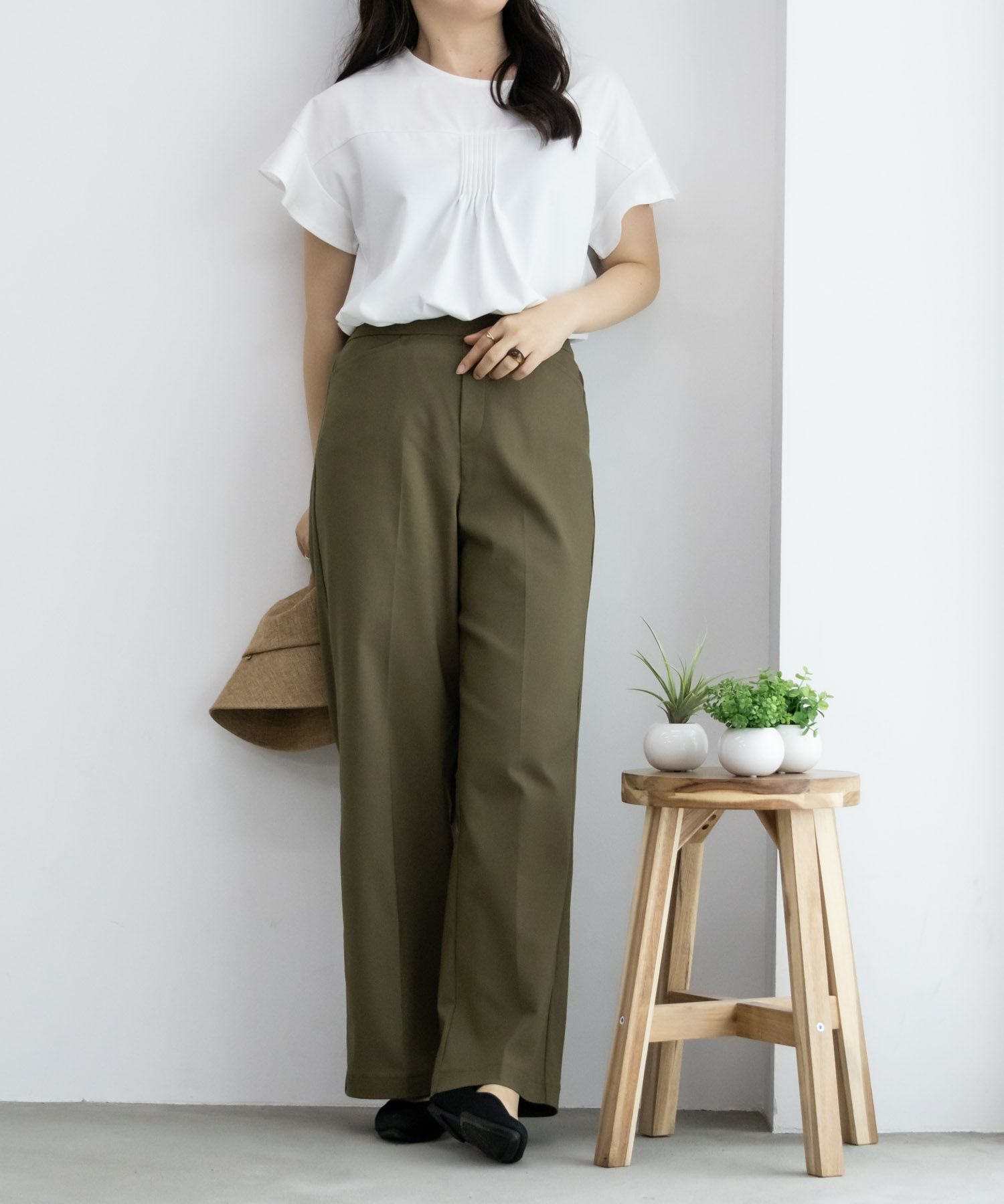 HusHusH  らく美パン ストレートパンツ レディース商品サムネイル-13