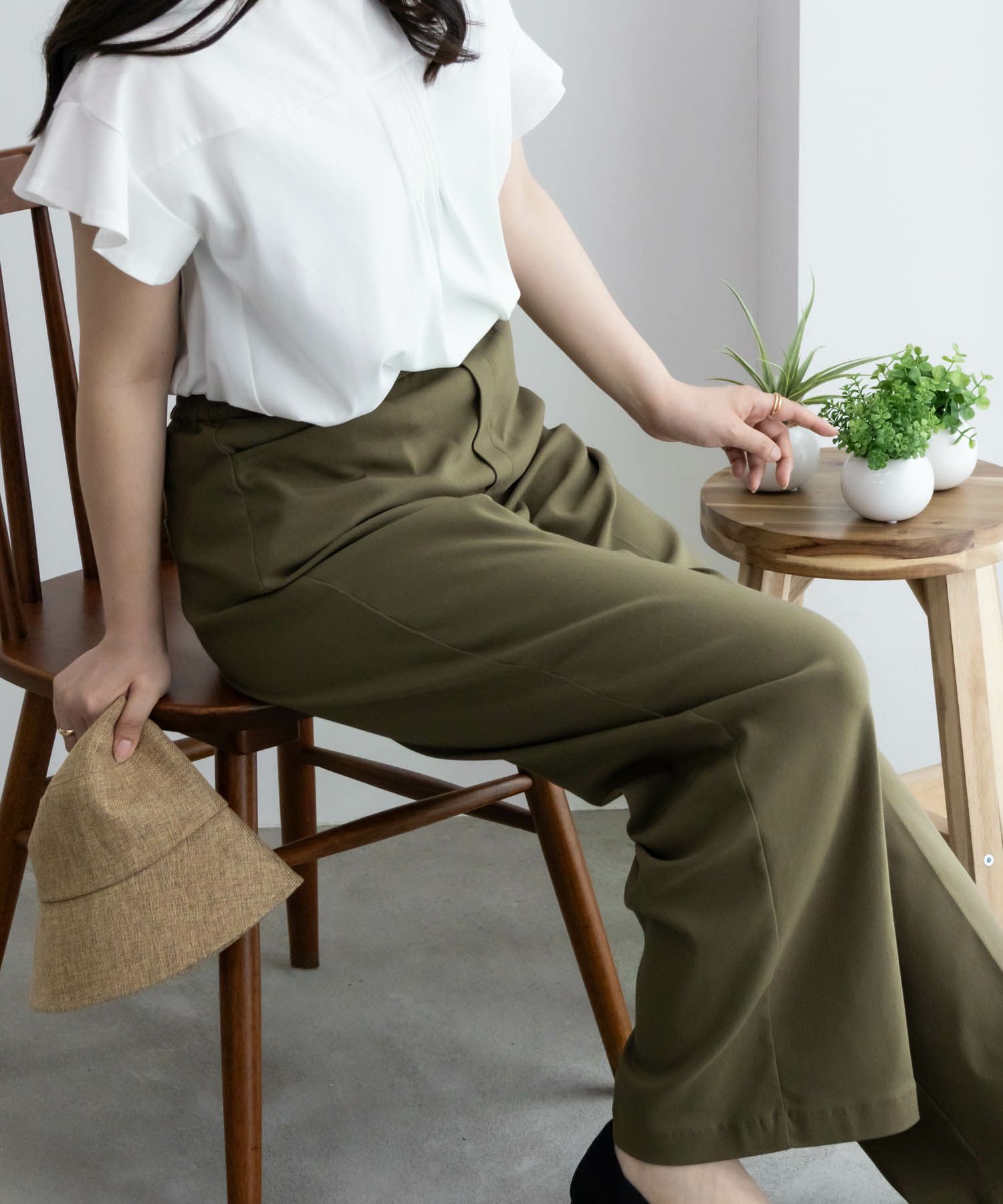 HusHusH らく美パン ストレートパンツ レディース商品画像-14