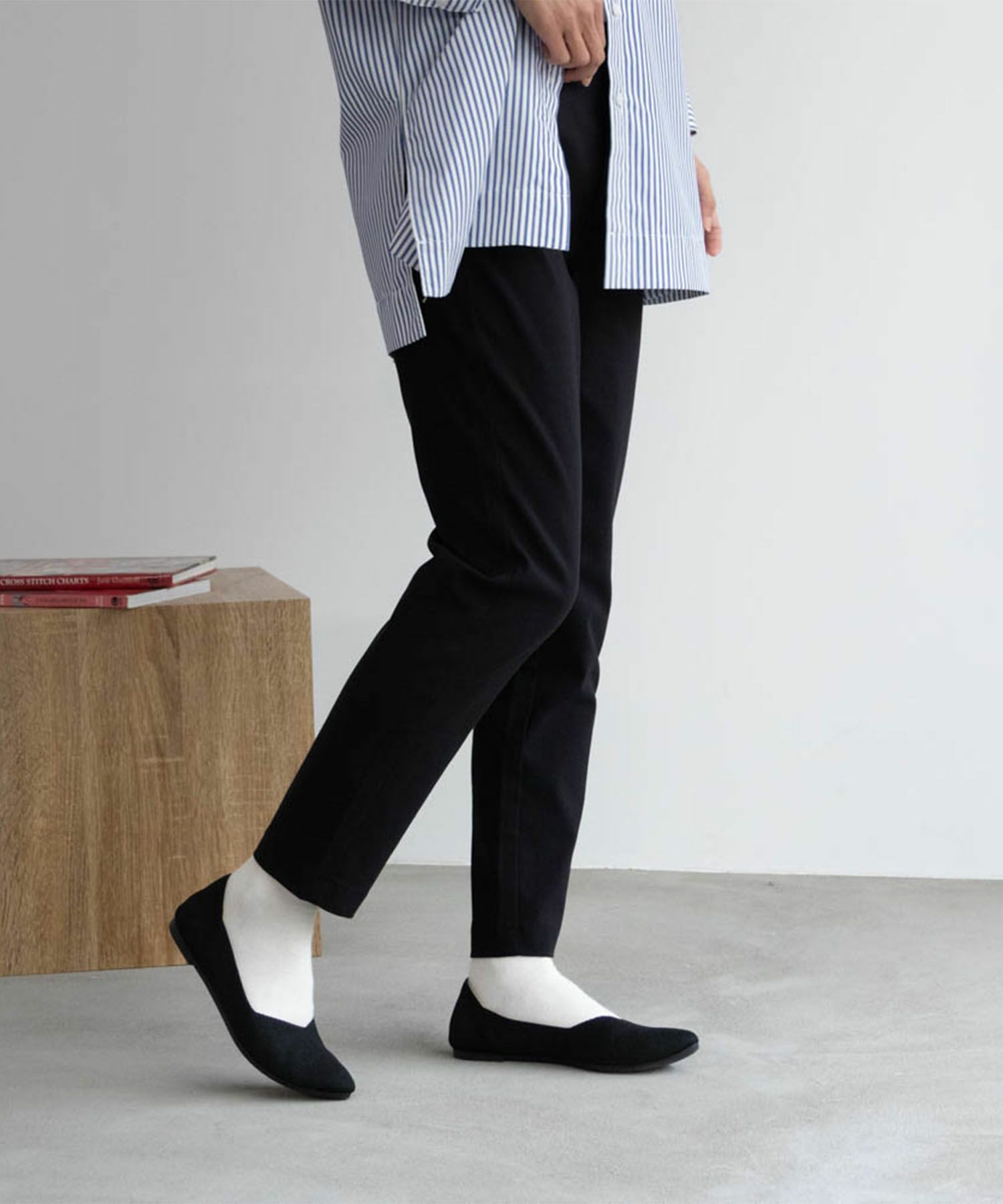 HusHusH らく美パン テーパードパンツ レディース