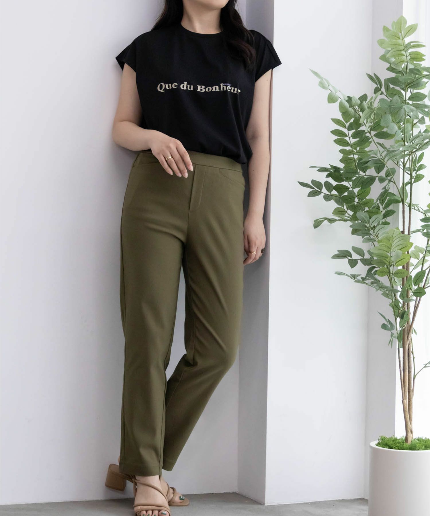 HusHusH  らく美パン テーパードパンツ レディース商品画像-5