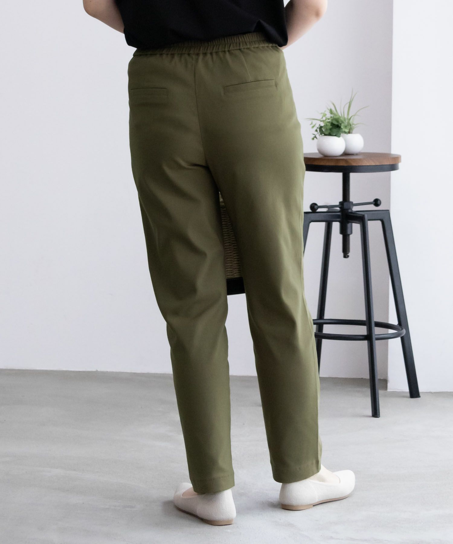 HusHusH らく美パン テーパードパンツ レディース