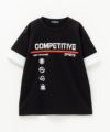 T-GRAPHICS メッシュ袖切り替えTシャツ キッズ ネコポス 対応商品