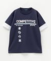 T-GRAPHICS メッシュ袖切り替えTシャツ キッズ ネコポス 対応商品