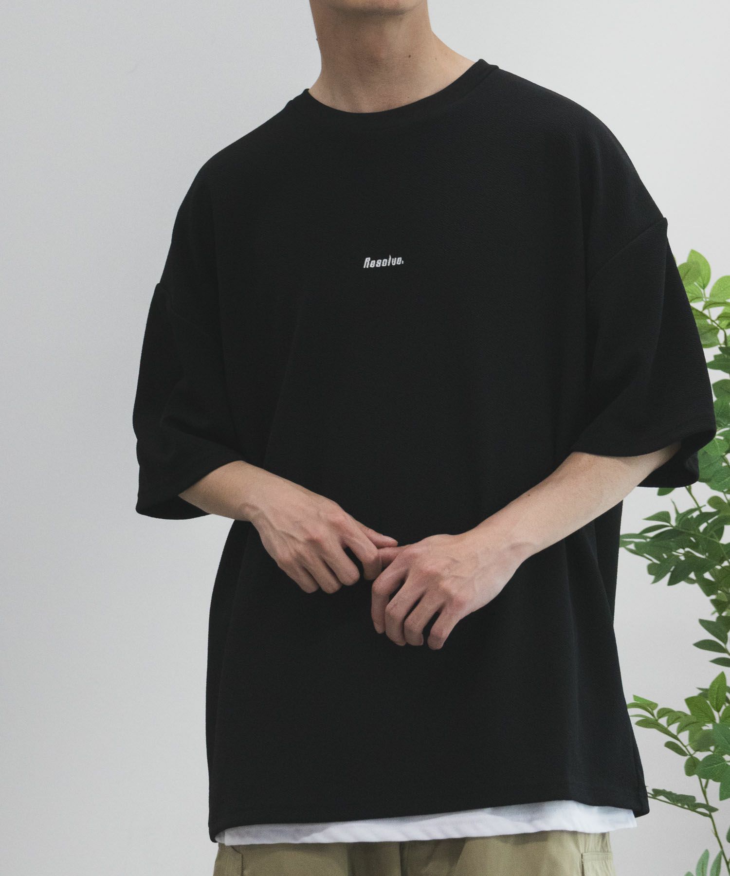 NOBLE PRODUCT 梨地アンサンブルショートスリーブTシャツ メンズ