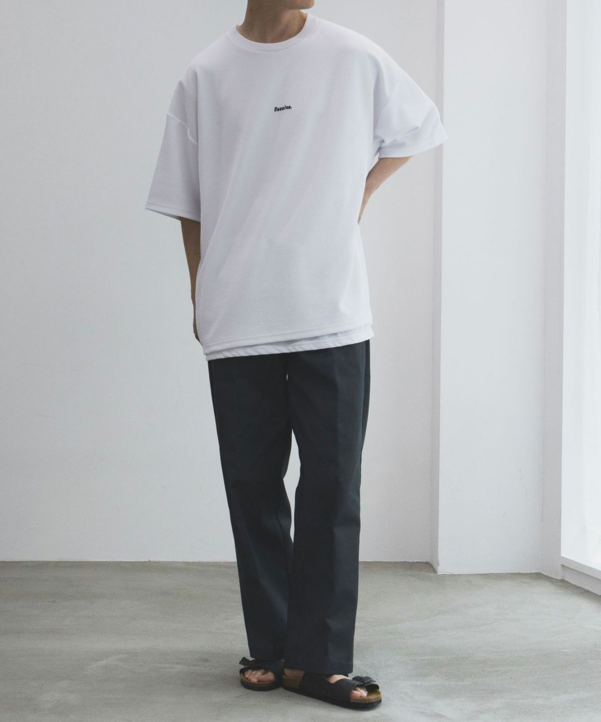 NOBLE PRODUCT 梨地アンサンブルショートスリーブTシャツ メンズ