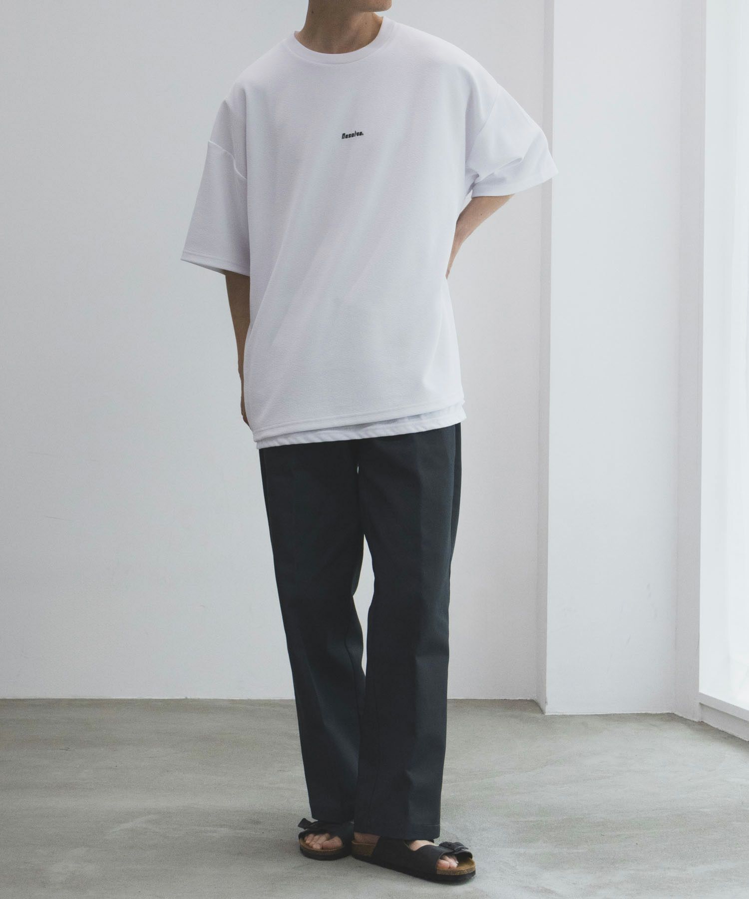 NOBLE PRODUCT  梨地アンサンブルショートスリーブTシャツ メンズ商品サムネイル-3