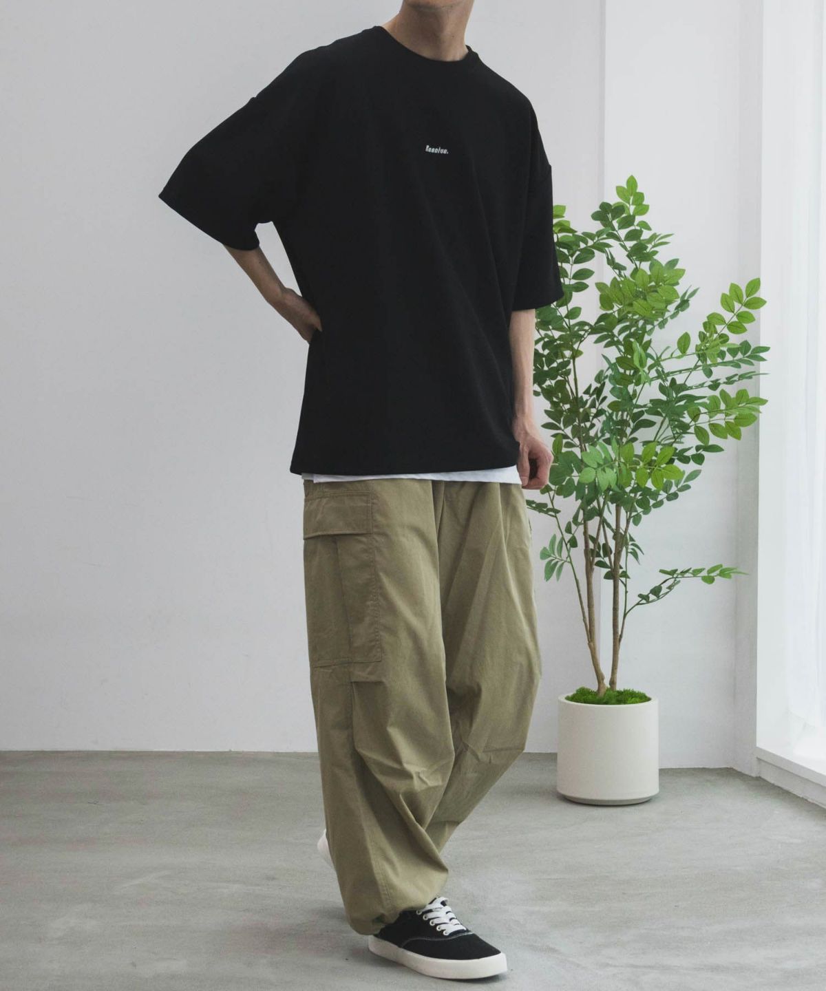 NOBLE PRODUCT 梨地アンサンブルショートスリーブTシャツ メンズ