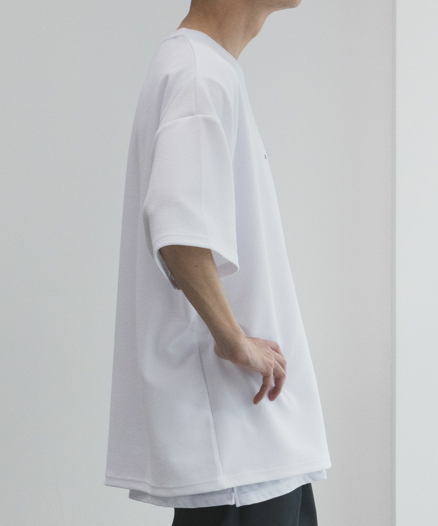 NOBLE PRODUCT 梨地アンサンブルショートスリーブTシャツ メンズ