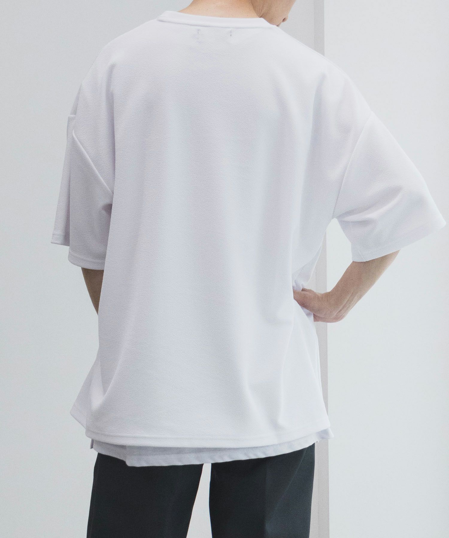 NOBLE PRODUCT 梨地アンサンブルショートスリーブTシャツ メンズ