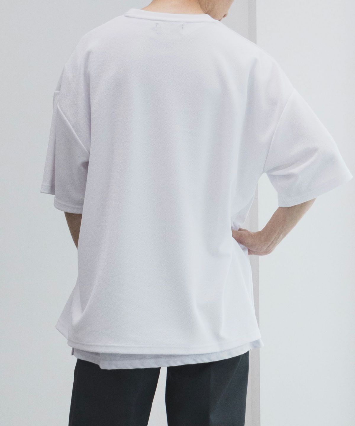 NOBLE PRODUCT 梨地アンサンブルショートスリーブTシャツ メンズ