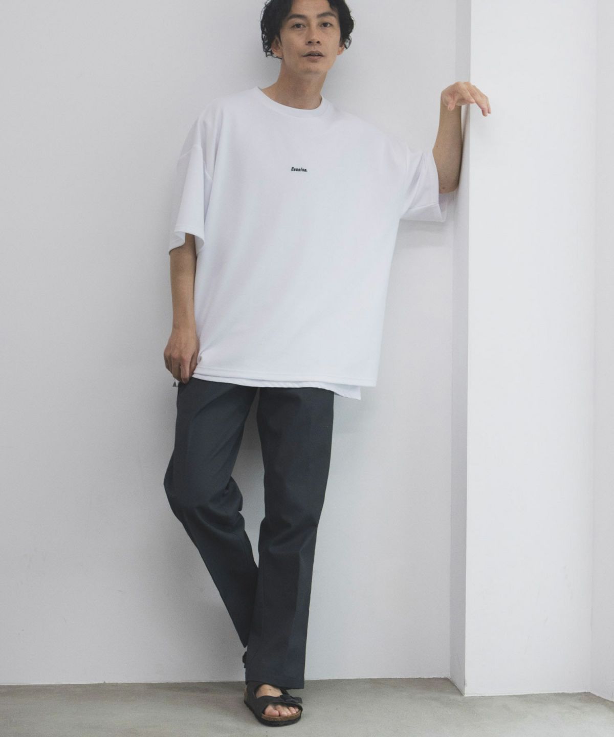 NOBLE PRODUCT 梨地アンサンブルショートスリーブTシャツ メンズ