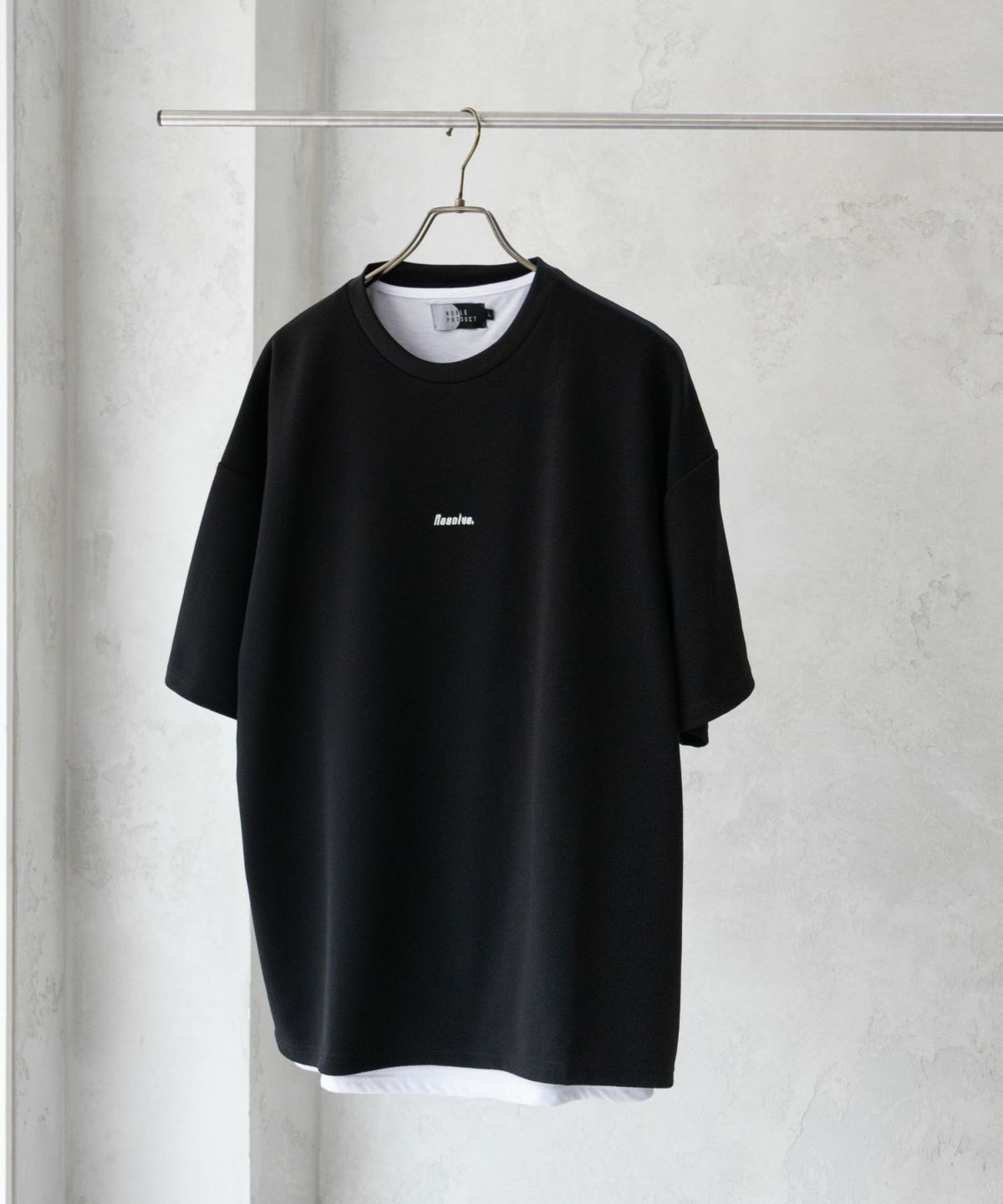 NOBLE PRODUCT 梨地アンサンブルショートスリーブTシャツ メンズ