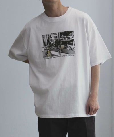 QUASH  フォト刺繍ショートスリーブＴシャツ メンズ ネコポス 対応商品