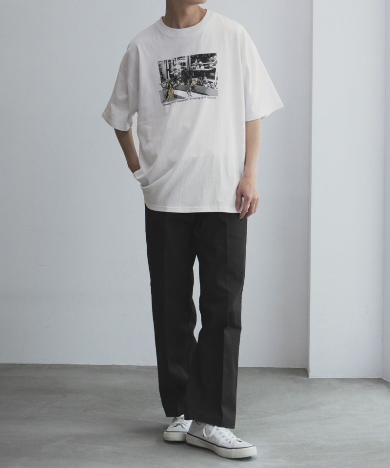 ◆Marshmello◆Happier 半袖 コットン Tシャツ Grey 送料込 QUASH フォト刺繍ショートスリーブTシャツ メンズ