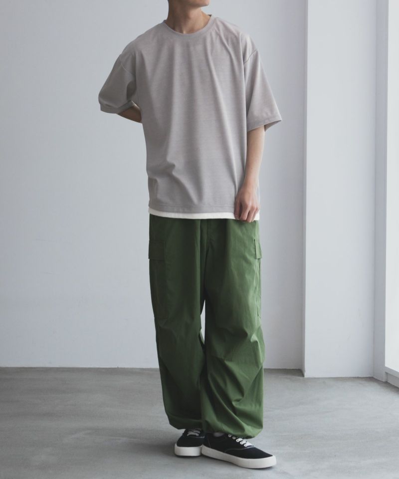 URBAN COLLECTION  梨地フェイクレイヤードTシャツ メンズ メール便 対応商品商品画像-6