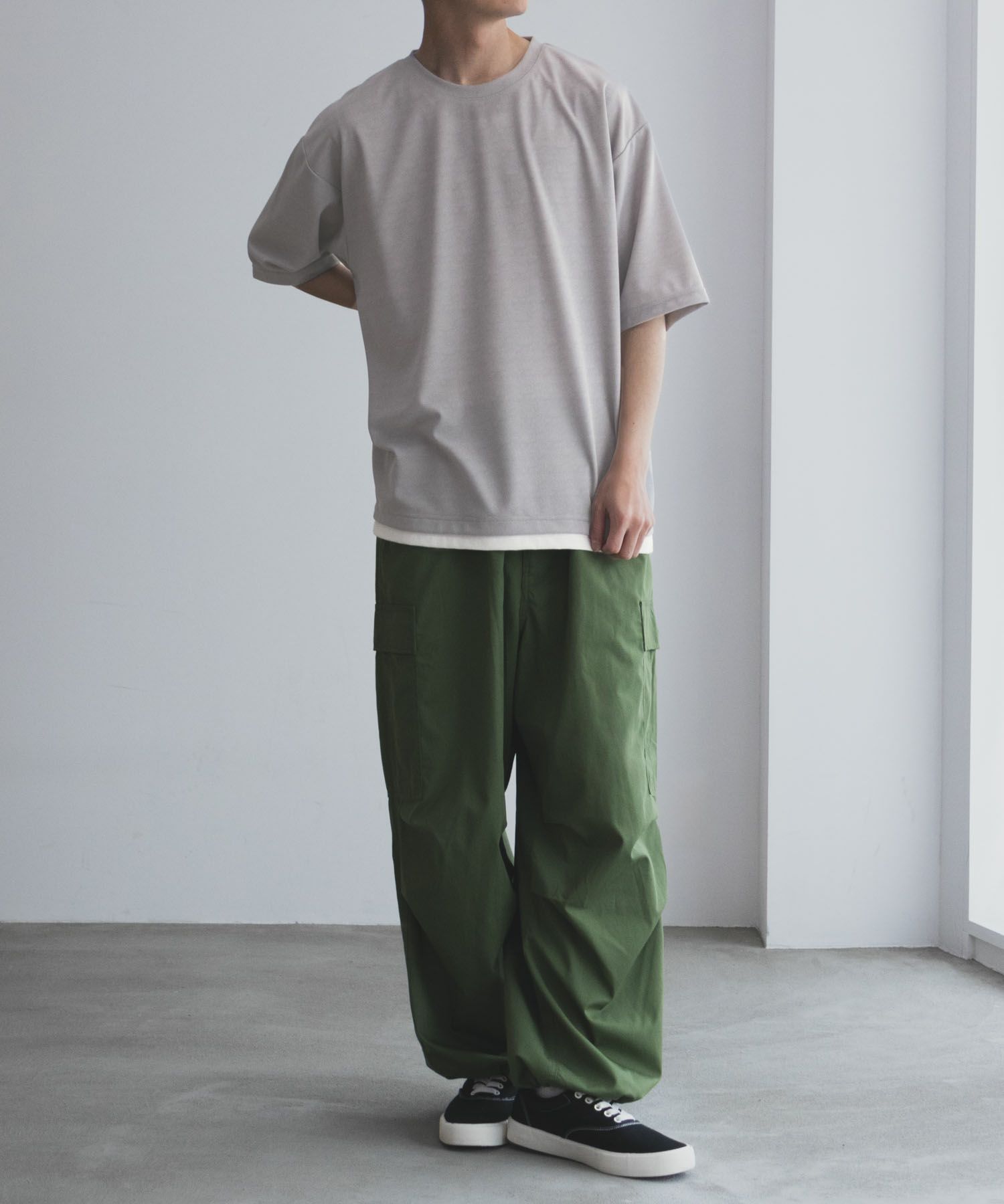 URBAN COLLECTION  梨地フェイクレイヤードTシャツ メンズ メール便 対応商品商品サムネイル-6