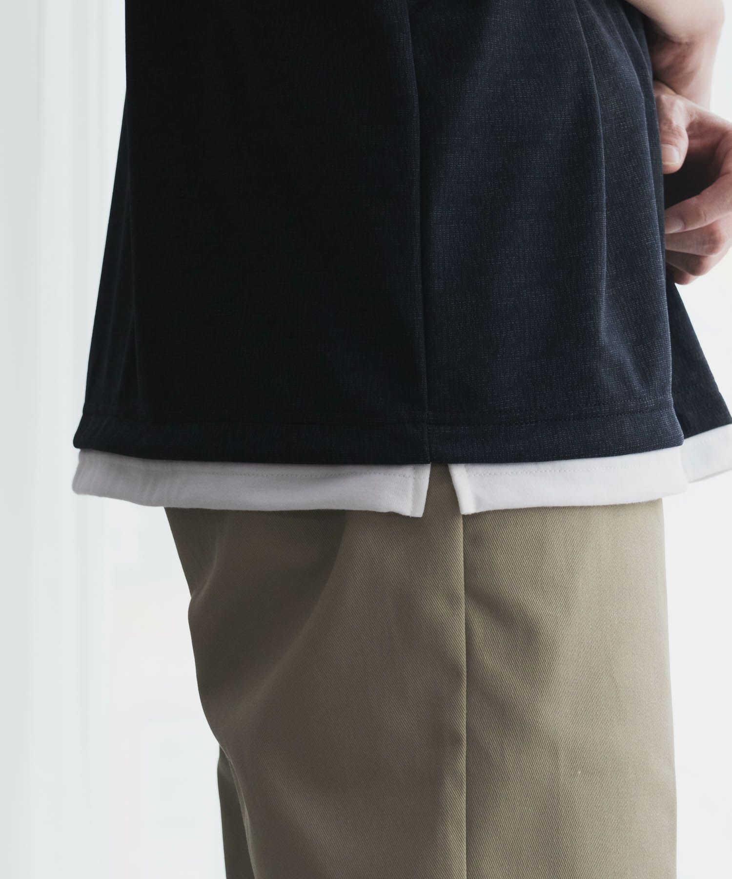 URBAN COLLECTION 梨地フェイクレイヤードTシャツ メンズ ネコポス 対応商品