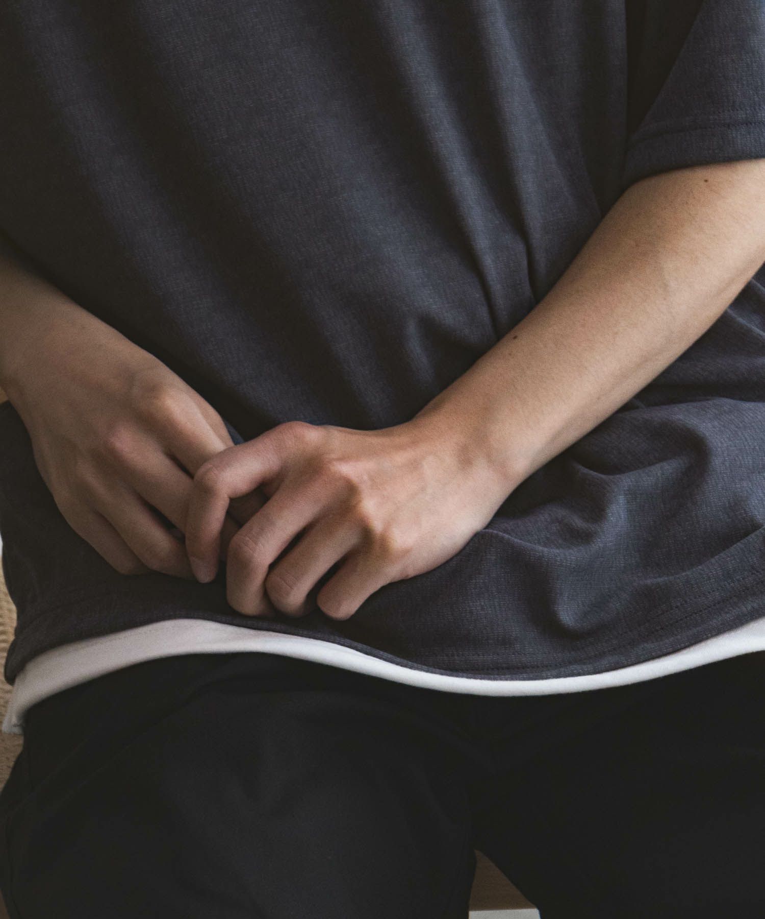 URBAN COLLECTION  梨地フェイクレイヤードTシャツ メンズ メール便 対応商品商品画像-15